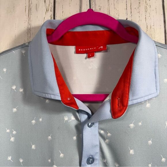 Redvanly Mens Blue Polo Shirt Golf Classic Relaxed Fit Bay Hill Embroidered - Picture 4 of 11